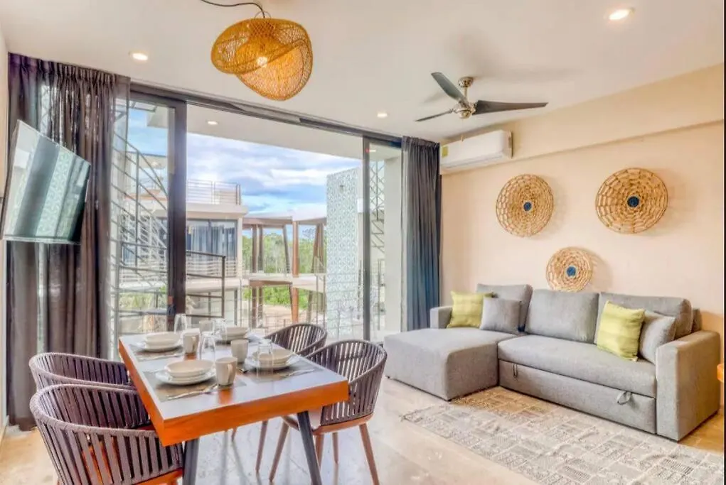 图卢姆306 Amena 1Br Penthouse W/ Gym & Private Pool/Rooftop公寓 0*, 图卢姆 墨西哥